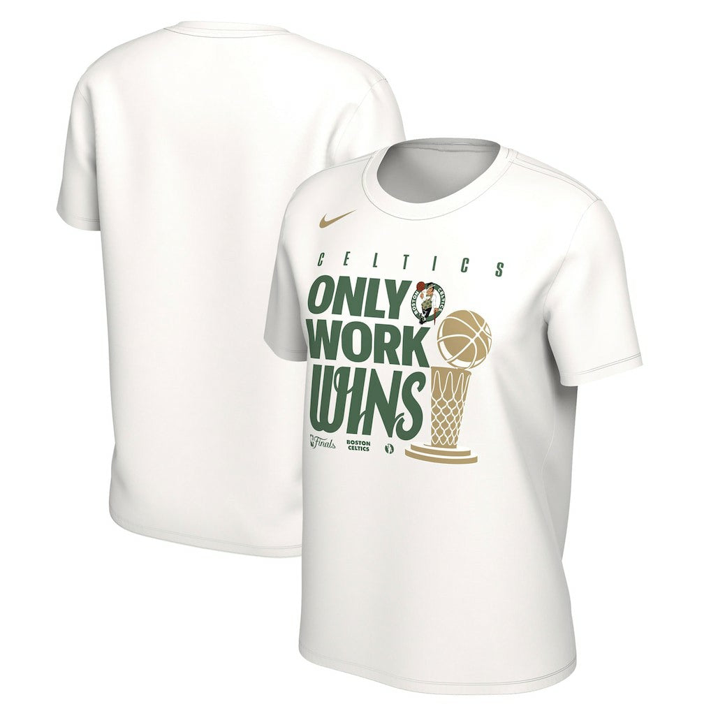 White Boston Celtics Women's 2024 NBA Finals Champions Celebration Parade T-Shirt | NBA