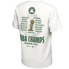White Boston Celtics 2024 NBA Finals Champions Celebration Roster T-Shirt | NBA