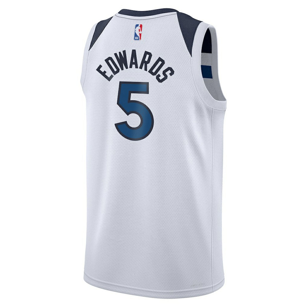 White Anthony Edwards Minnesota Timberwolves Youth Swingman Jersey | NBA
