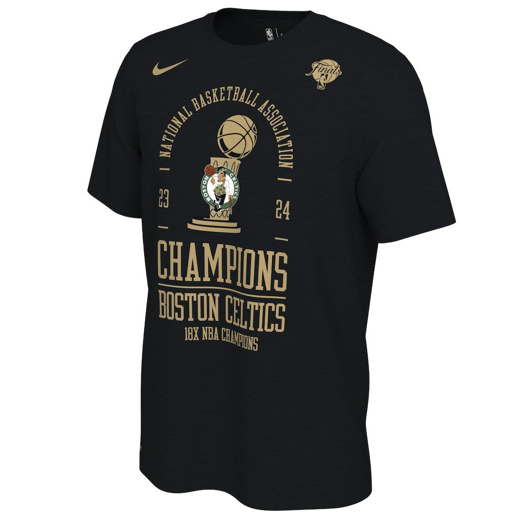 Black Boston Celtics 18-Time NBA Finals Champions Big & Tall Locker Room T-Shirt | NBA