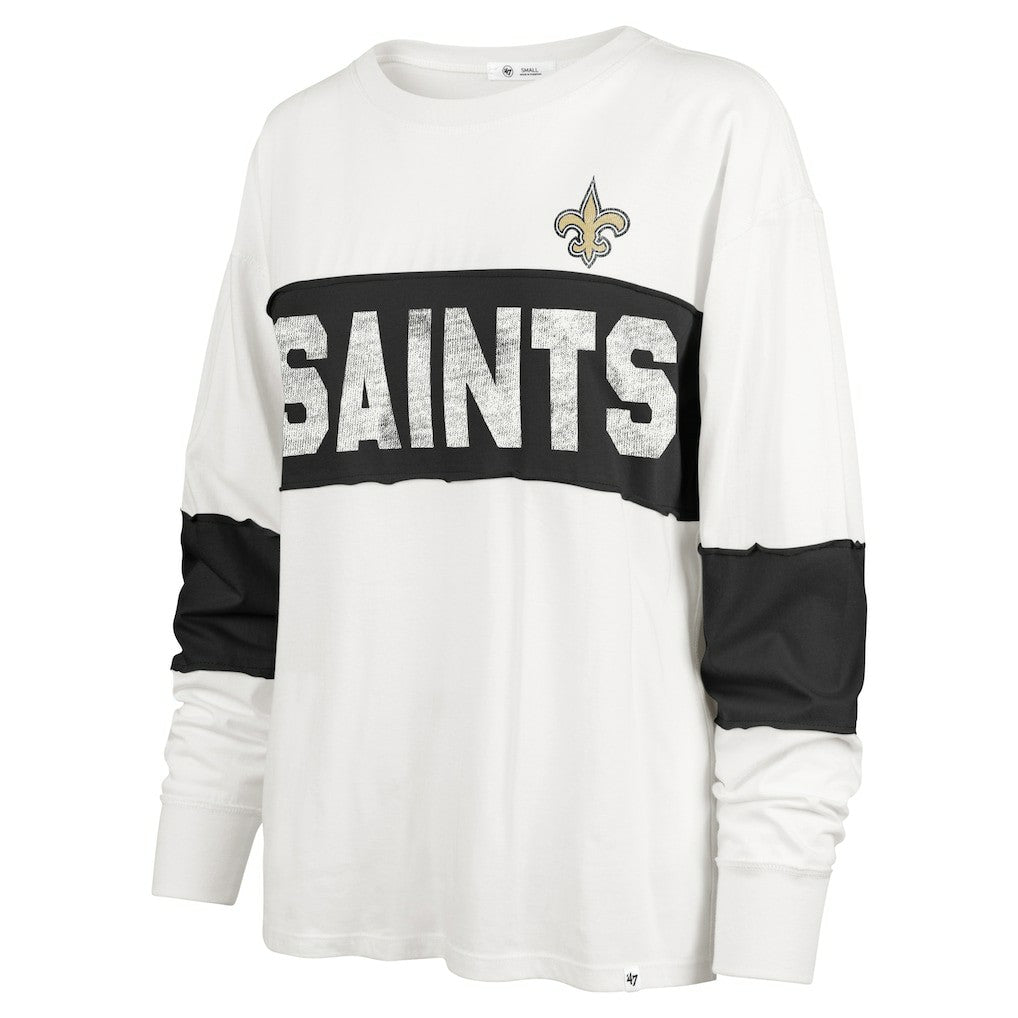 New Orleans Saints '47 Women's Clubhouse Pride Taylor Long Sleeve T-Shirt | NFL On sale
