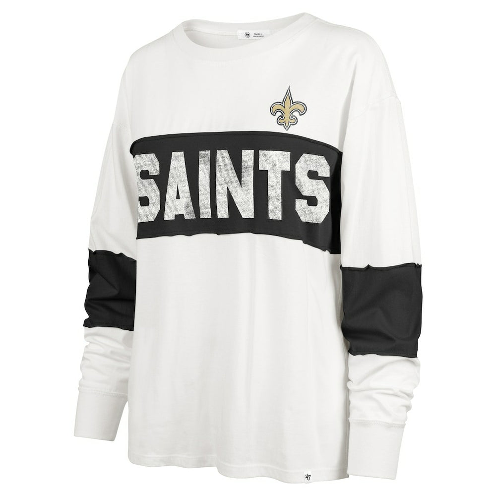 New Orleans Saints '47 Women's Clubhouse Pride Taylor Long Sleeve T-Shirt | NFL On sale
