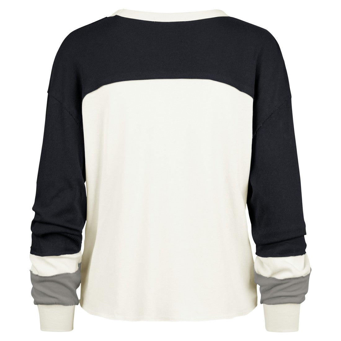 Tennessee Titans '47 Women's Double Header Curve Raglan Long Sleeve Crop Top | NFL Hot