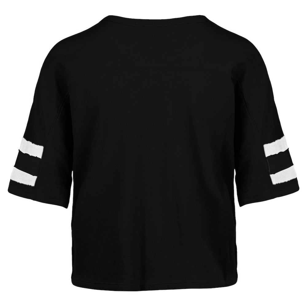 New York Jets '47 Women's Double Header Scout Cropped V-Neck T-Shirt | NFL Online