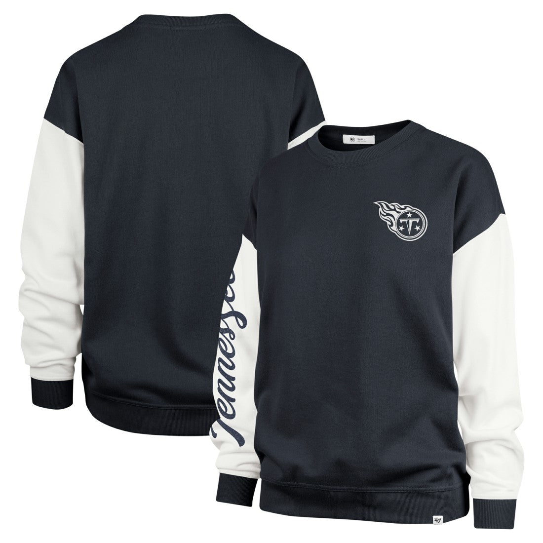 Tennessee Titans '47 Women's Double Header Rise Andie Pullover Sweatshirt | NFL Hot