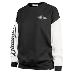 Baltimore Ravens '47 Women's Double Header Rise Andie Pullover Sweatshirt | NFL Hot