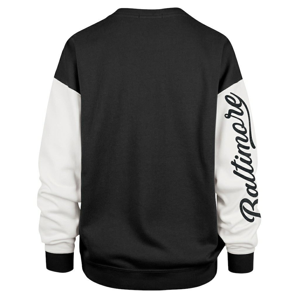 Baltimore Ravens '47 Women's Double Header Rise Andie Pullover Sweatshirt | NFL Hot