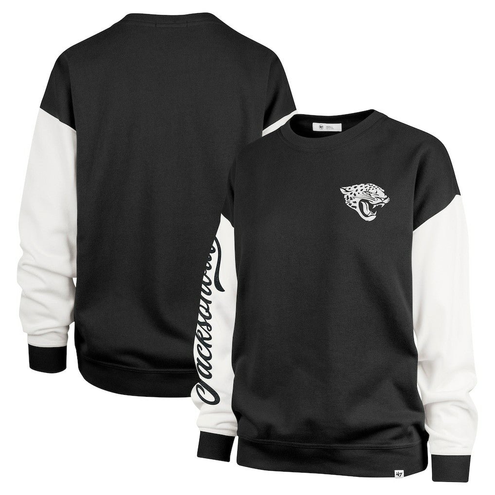 Jacksonville Jaguars '47 Women's Double Header Rise Andie Pullover Sweatshirt | NFL Near me