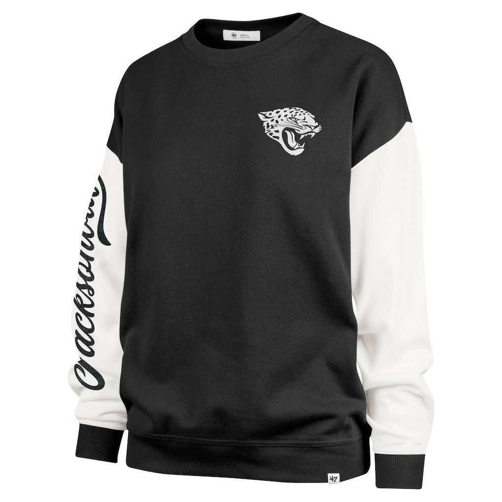 Jacksonville Jaguars '47 Women's Double Header Rise Andie Pullover Sweatshirt | NFL Near me