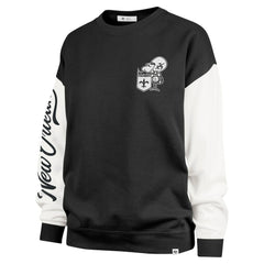 New Orleans Saints '47 Women's Double Header Rise Andie Pullover Sweatshirt | NFL Hot