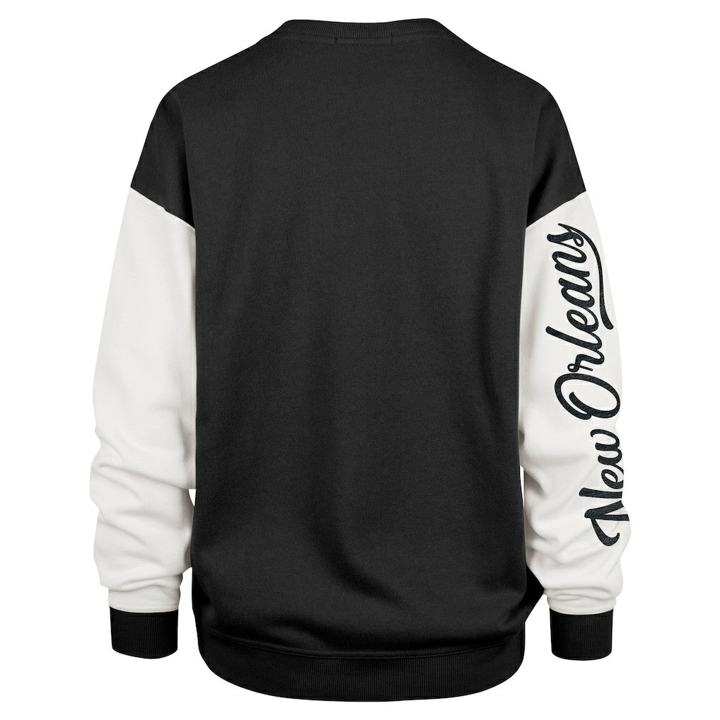 New Orleans Saints '47 Women's Double Header Rise Andie Pullover Sweatshirt | NFL Hot
