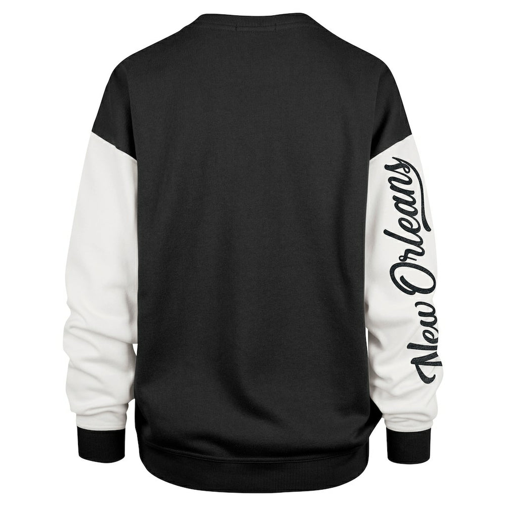 New Orleans Saints '47 Women's Double Header Rise Andie Pullover Sweatshirt | NFL Hot