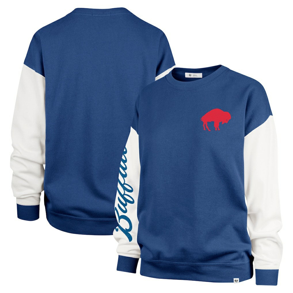 Buffalo Bills '47 Women's Double Header Rise Andie Pullover Sweatshirt | NFL New