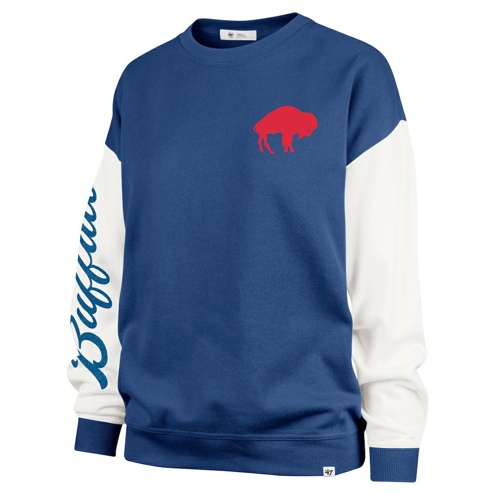 Buffalo Bills '47 Women's Double Header Rise Andie Pullover Sweatshirt | NFL New