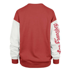 San Francisco 49ers '47 Women's Double Header Rise Andie Pullover Sweatshirt | NFL Outlet