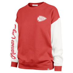 Kansas City Chiefs '47 Women's Double Header Rise Andie Pullover Sweatshirt | NFL Discount