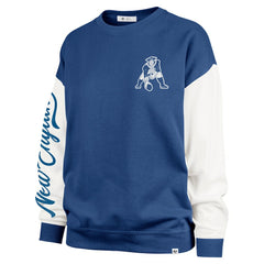 New England Patriots '47 Women's Double Header Rise Andie Pullover Sweatshirt | NFL Online