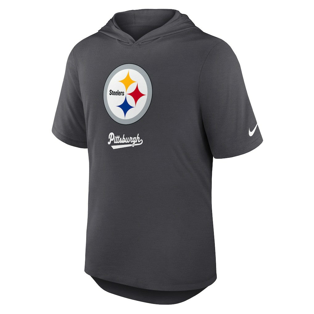 Pittsburgh Steelers Tri-Blend Performance Hoodie T-Shirt | NFL Sale