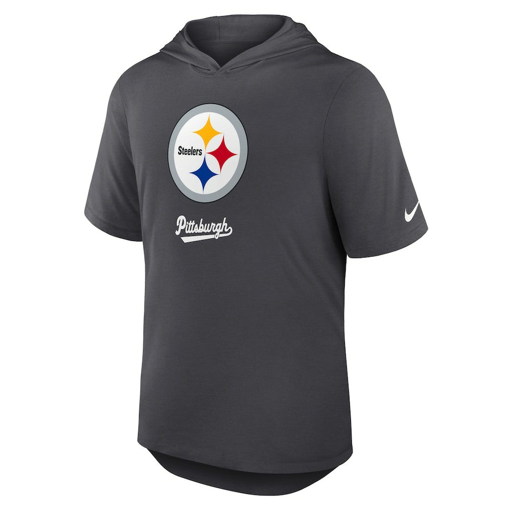 Pittsburgh Steelers Tri-Blend Performance Hoodie T-Shirt | NFL Sale