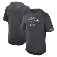 Baltimore Ravens Tri-Blend Performance Hoodie T-Shirt | NFL US