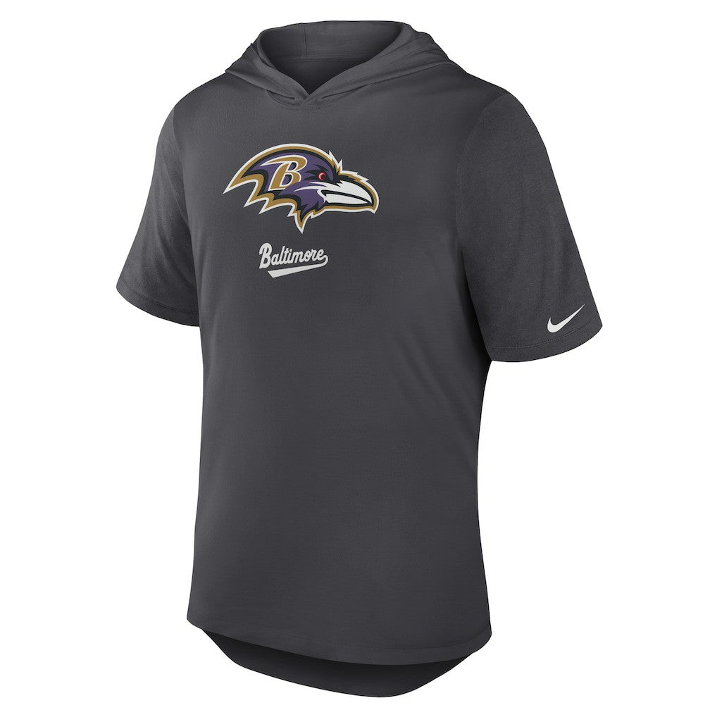 Baltimore Ravens Tri-Blend Performance Hoodie T-Shirt | NFL US