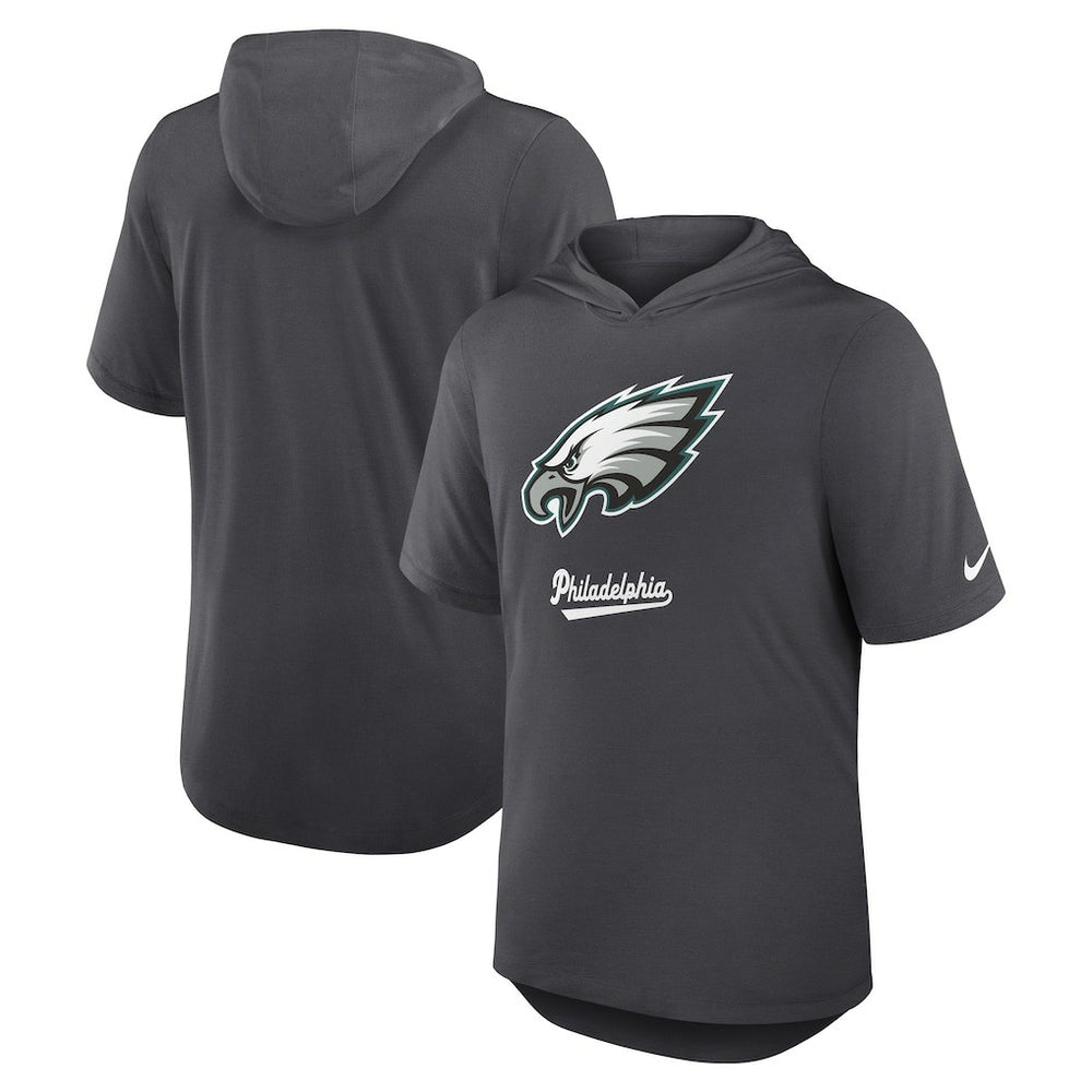 Philadelphia Eagles Tri-Blend Performance Hoodie T-Shirt | NFL New