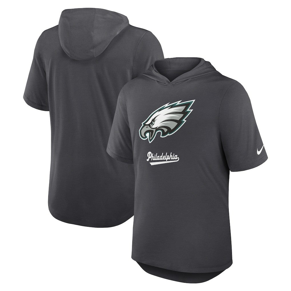 Philadelphia Eagles Tri-Blend Performance Hoodie T-Shirt | NFL New