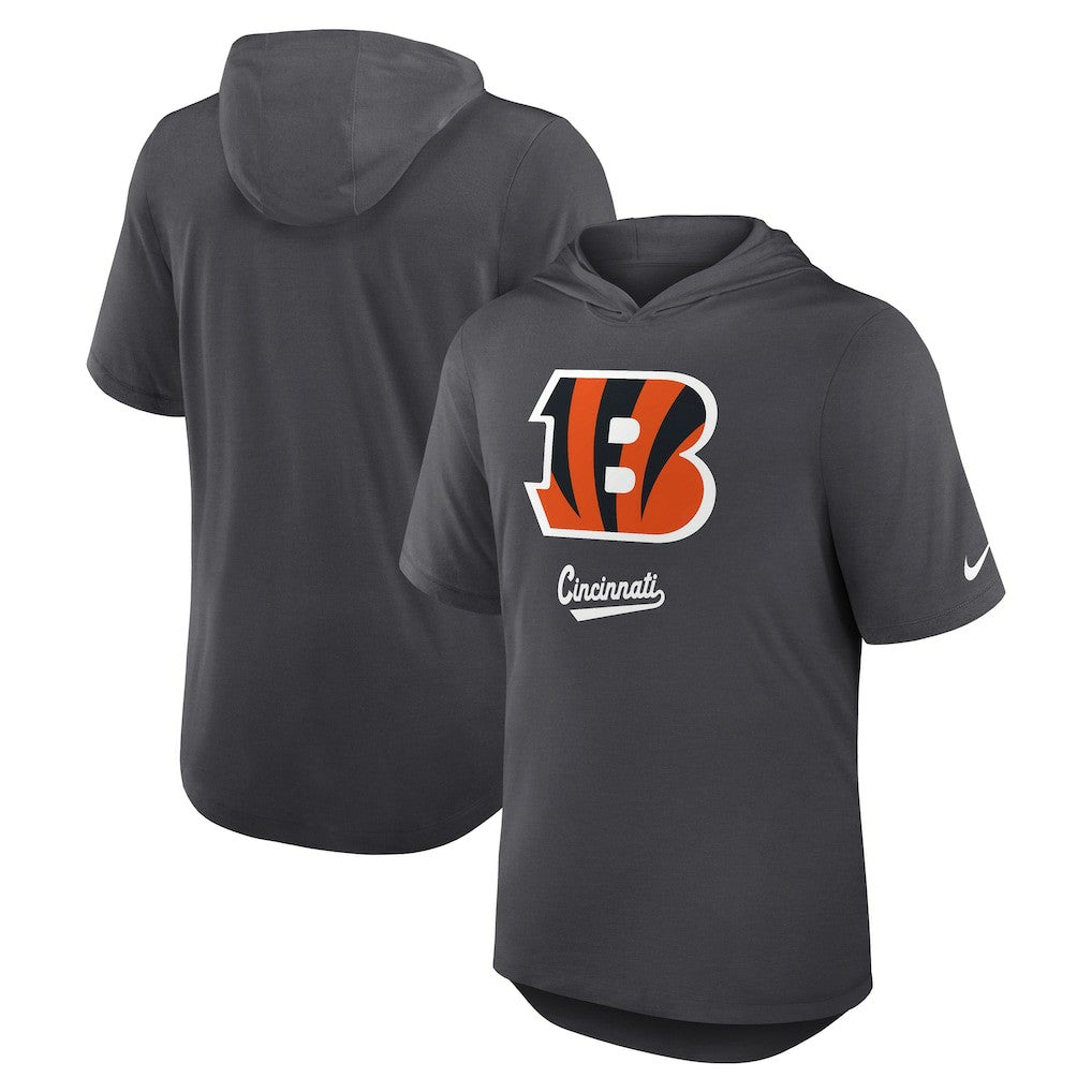 Cincinnati Bengals Tri-Blend Performance Hoodie T-Shirt | NFL Sale