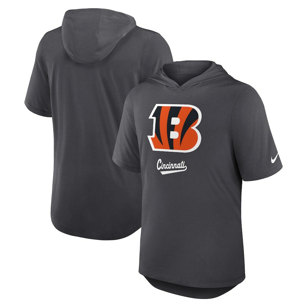 Cincinnati Bengals Tri-Blend Performance Hoodie T-Shirt | NFL Sale