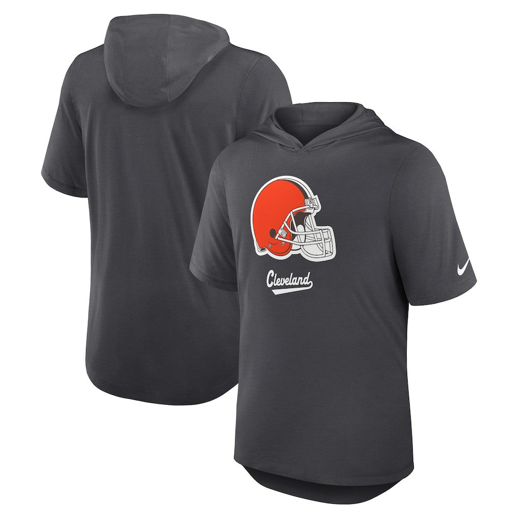 Cleveland Browns Tri-Blend Performance Hoodie T-Shirt | NFL US