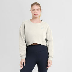 Cincinnati Bengals Women's Studio Tri-Blend Cropped Pullover Sweatshirt | NFL Online
