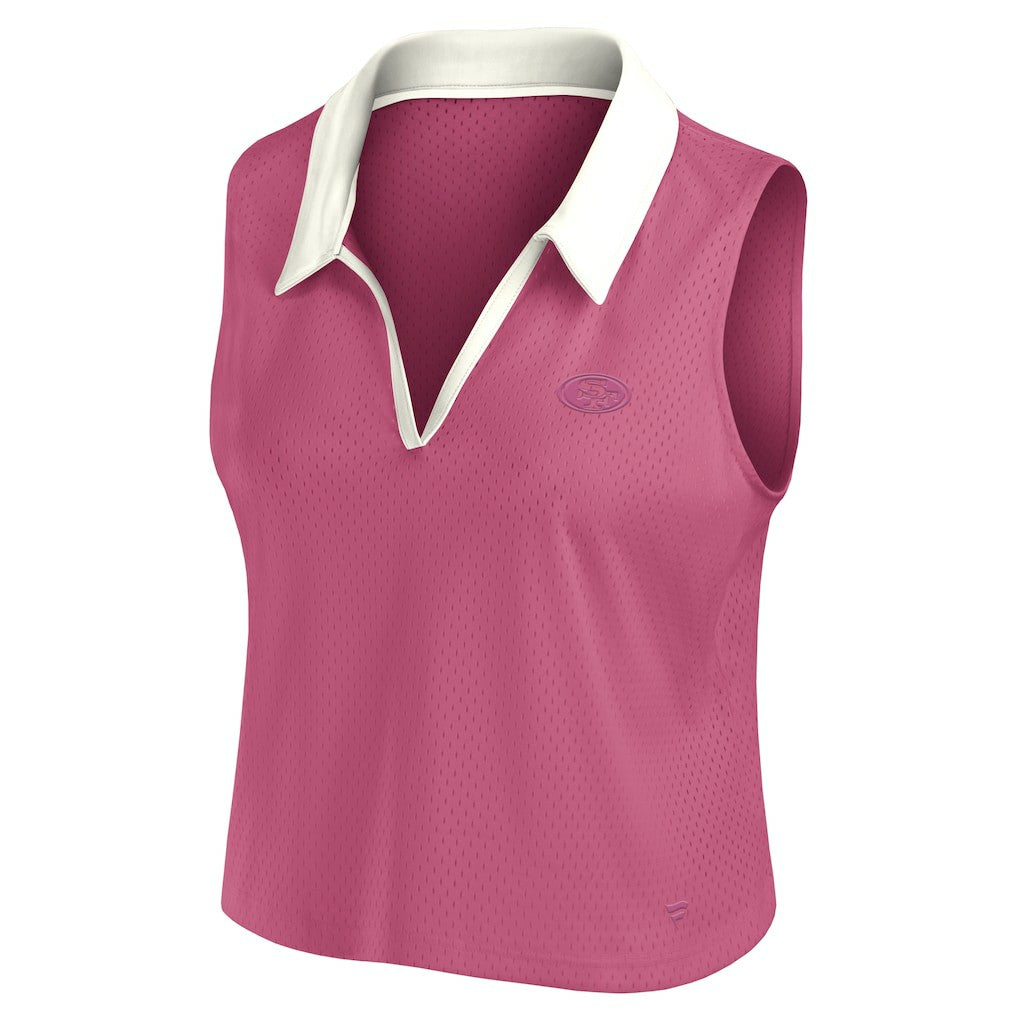 San Francisco 49ers Women's Studio Wellness V-Neck Tank Top | NFL Discount