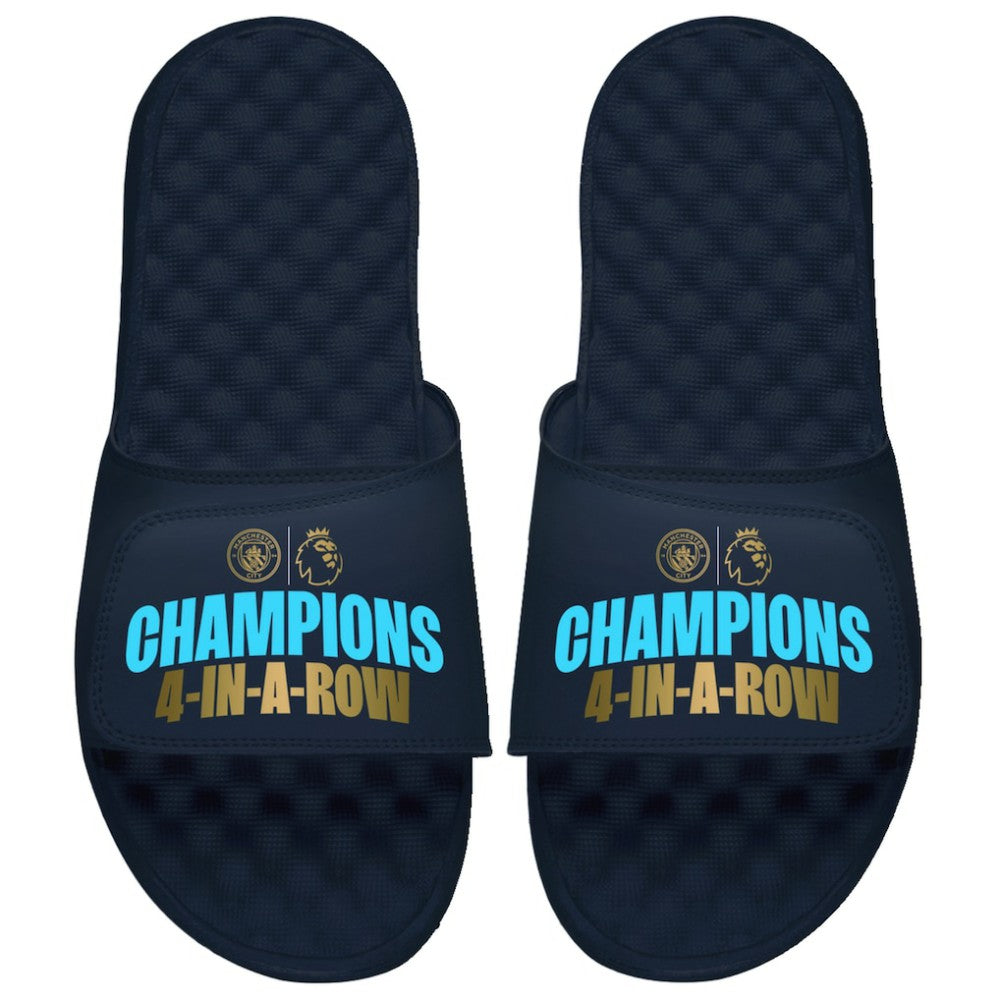 Manchester City ISlide Unisex Four-Time Consecutive Premier League Champions Slide Sandals