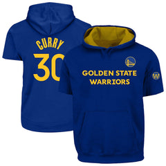 Royal Stephen Curry Golden State Warriors Big & Tall Short Sleeve Hoodie sale | NBA