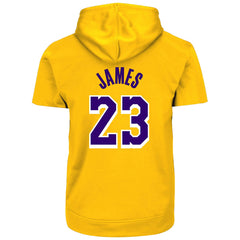 Gold LeBron James Los Angeles Lakers Big & Tall Short Sleeve Hoodie | NBA