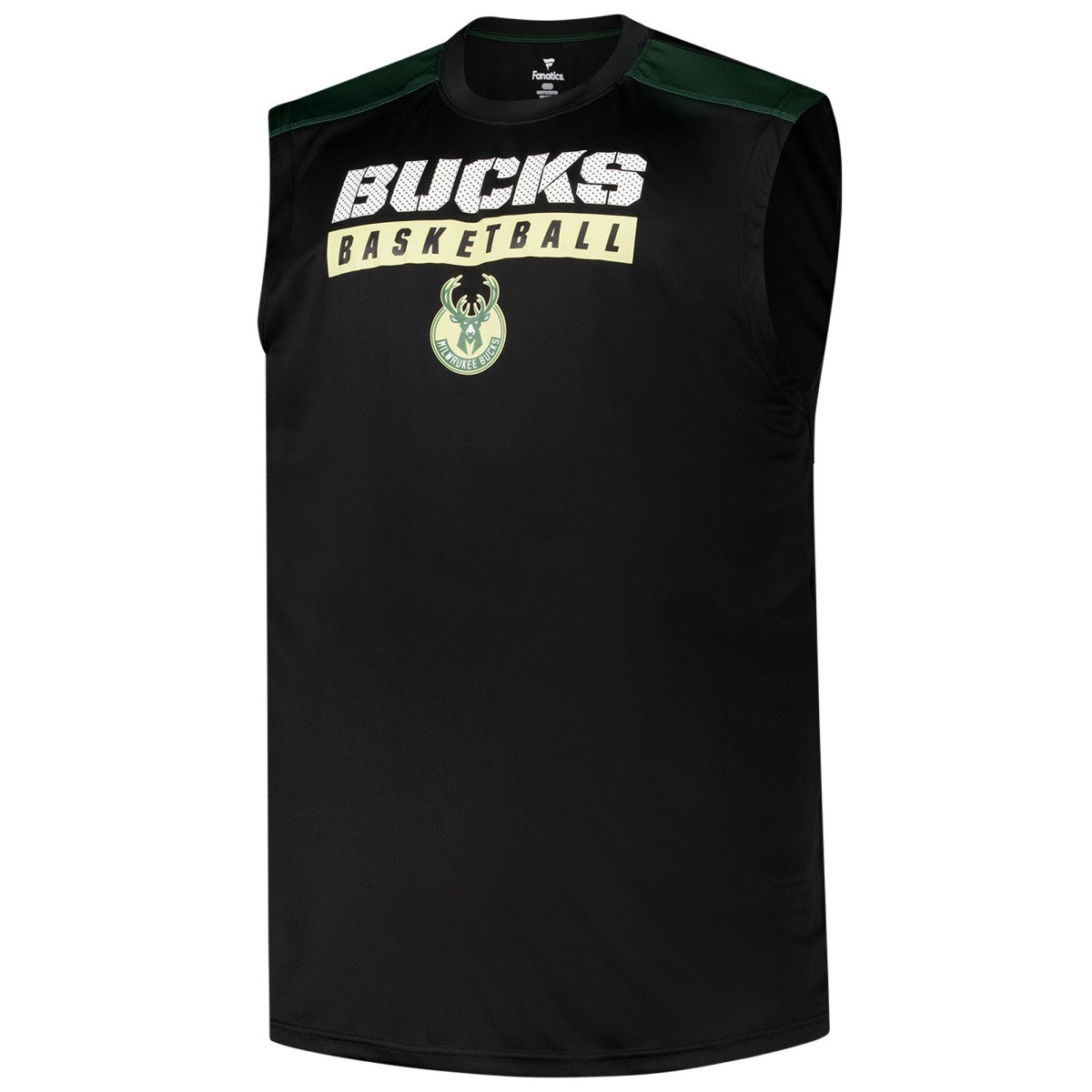 Black Giannis Antetokounmpo Milwaukee Bucks Profile Big & Tall Player Muscle Tank | NBA
