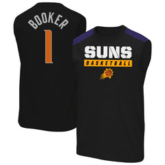 Black Devin Booker Phoenix Suns Profile Big & Tall Player Muscle Tank | NBA