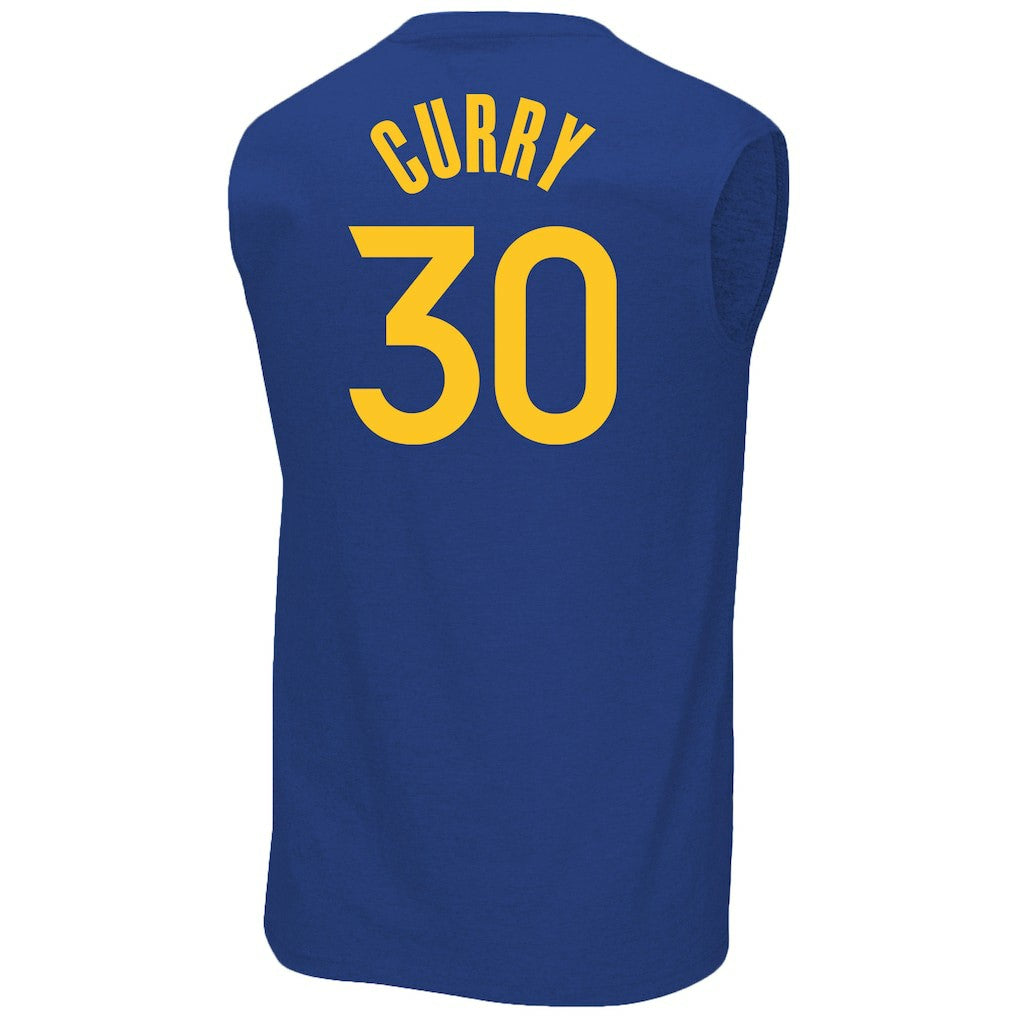 Royal Stephen Curry Golden State Warriors Profile Big & Tall Player Muscle Tank sale | NBA