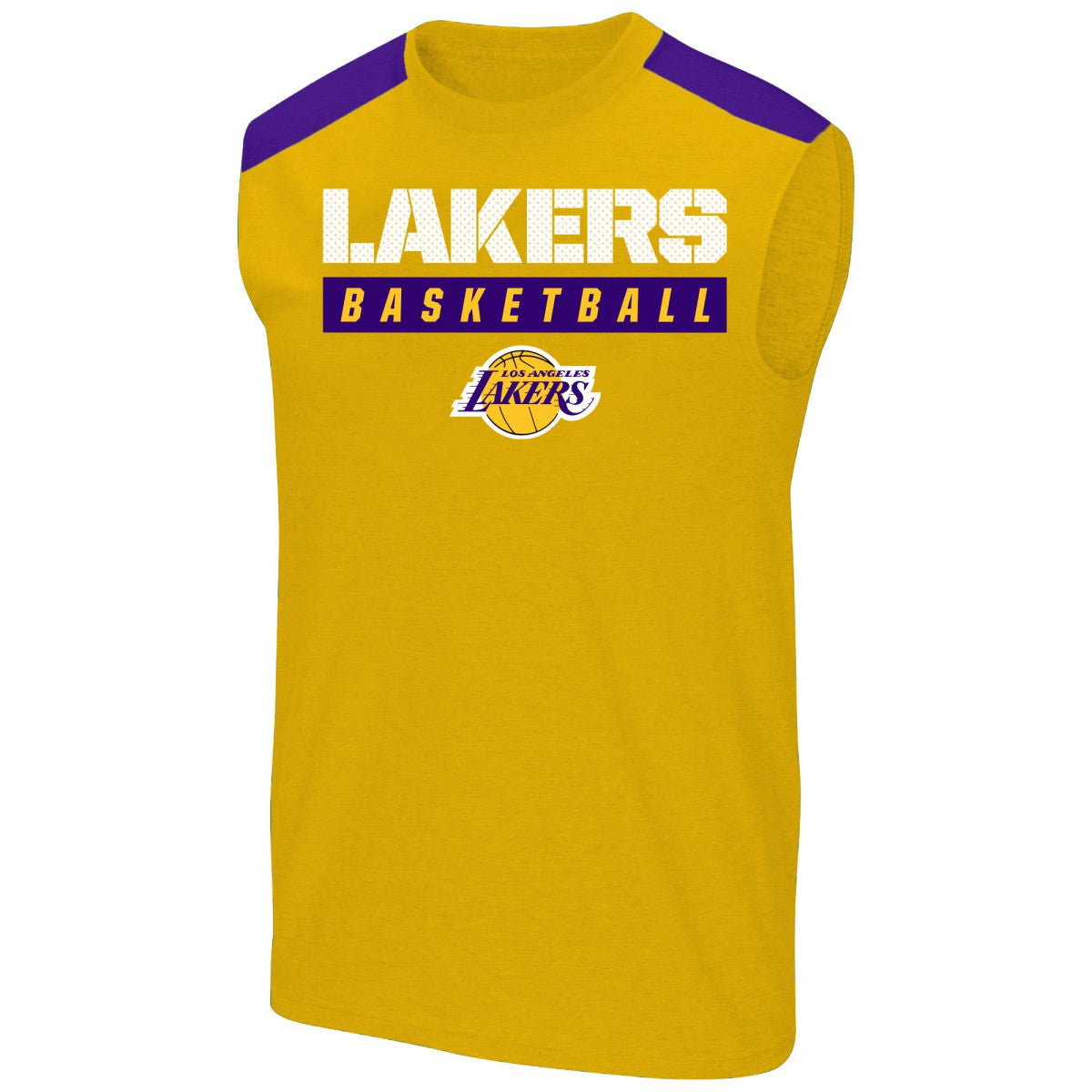 Gold LeBron James Los Angeles Lakers Profile Big & Tall Player Muscle Tank | NBA
