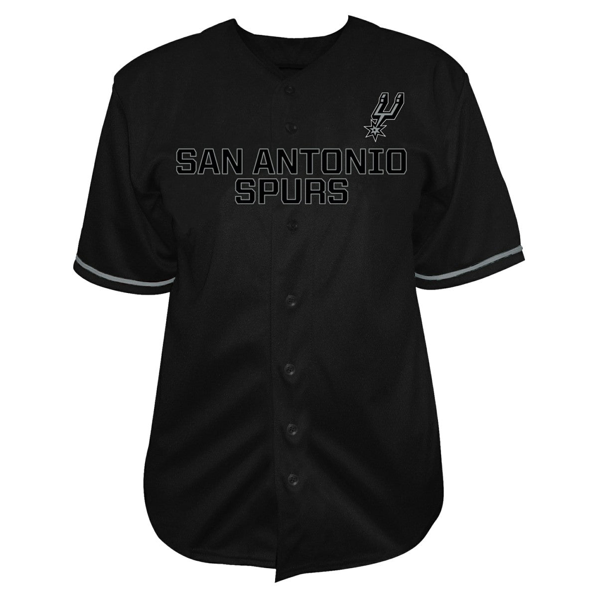 Black Victor Wembanyama San Antonio Spurs Profile Big & Tall Name & Number Button-Up Jersey | NBA