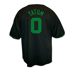 Black Jayson Tatum Boston Celtics Profile Big & Tall Name & Number Button-Up Jersey | NBA