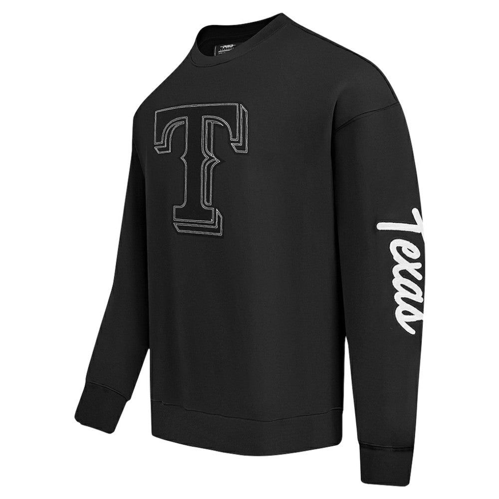 Texas Rangers Pro Standard Paint The City Dropped Shoulder Pullover Sweatshirt - MLB Pullover