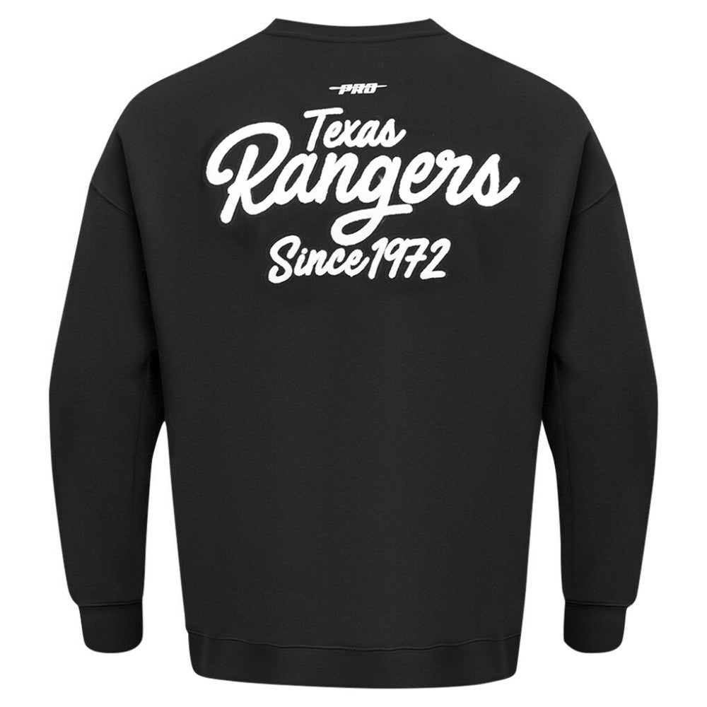 Texas Rangers Pro Standard Paint The City Dropped Shoulder Pullover Sweatshirt - MLB Pullover