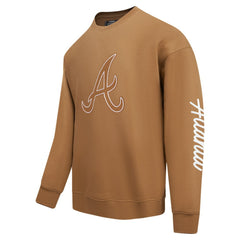 Atlanta Braves Pro Standard Paint The City Dropped Shoulder Pullover Sweatshirt - MLB Pullover