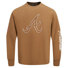 Atlanta Braves Pro Standard Paint The City Dropped Shoulder Pullover Sweatshirt - MLB Pullover
