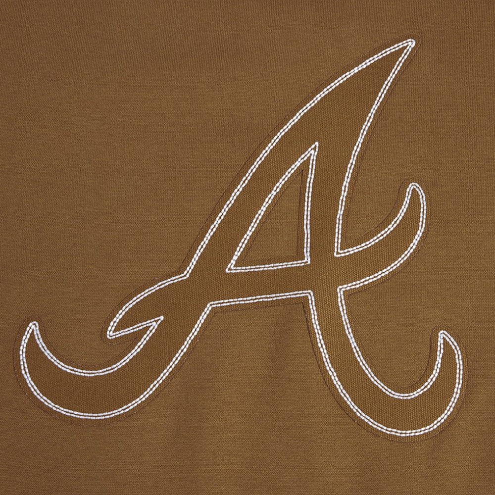 Atlanta Braves Pro Standard Paint The City Dropped Shoulder Pullover Sweatshirt - MLB Pullover
