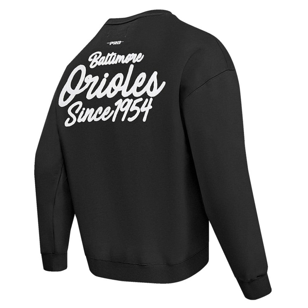 Baltimore Orioles Pro Standard Paint The City Dropped Shoulder Pullover Sweatshirt - MLB Pullover