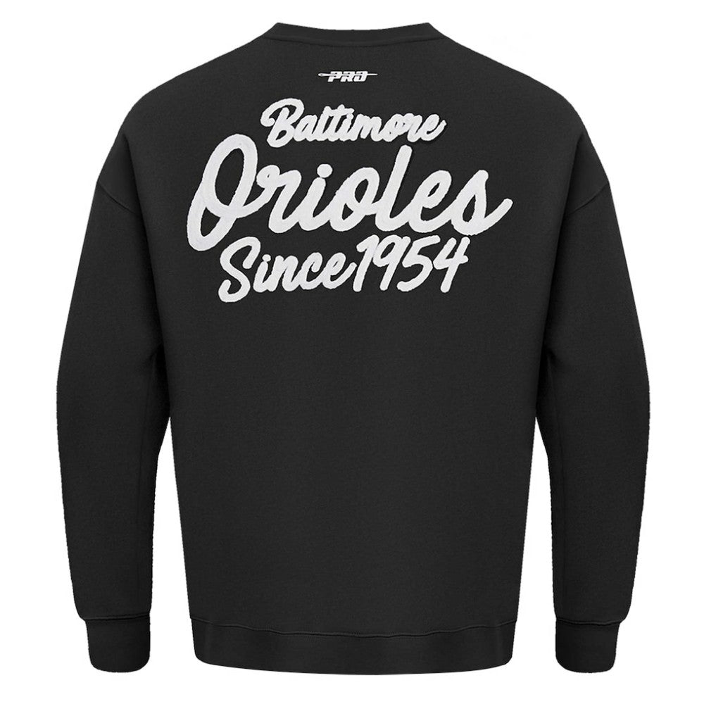 Baltimore Orioles Pro Standard Paint The City Dropped Shoulder Pullover Sweatshirt - MLB Pullover