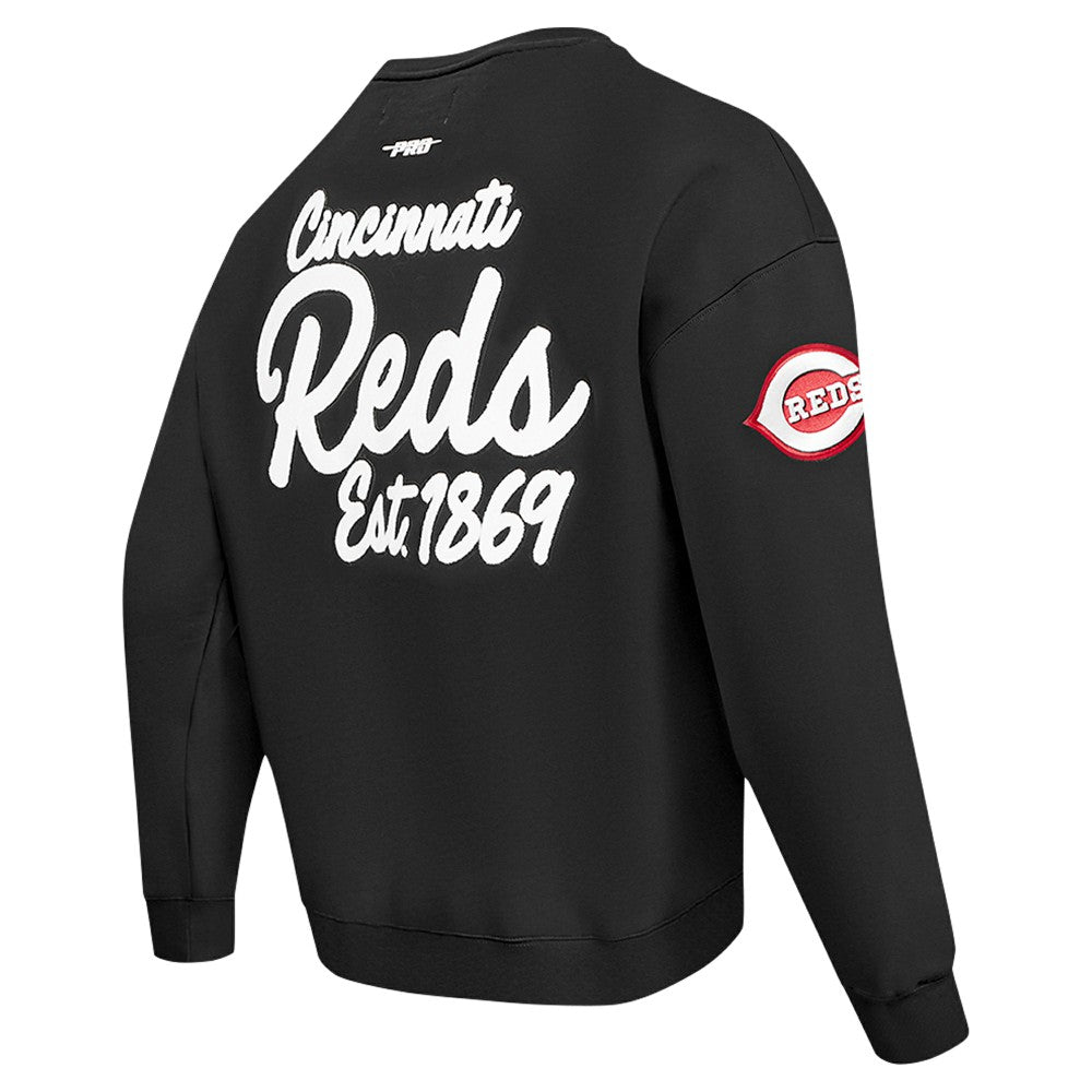 Cincinnati Reds Pro Standard Paint The City Dropped Shoulder Pullover Sweatshirt - MLB Pullover