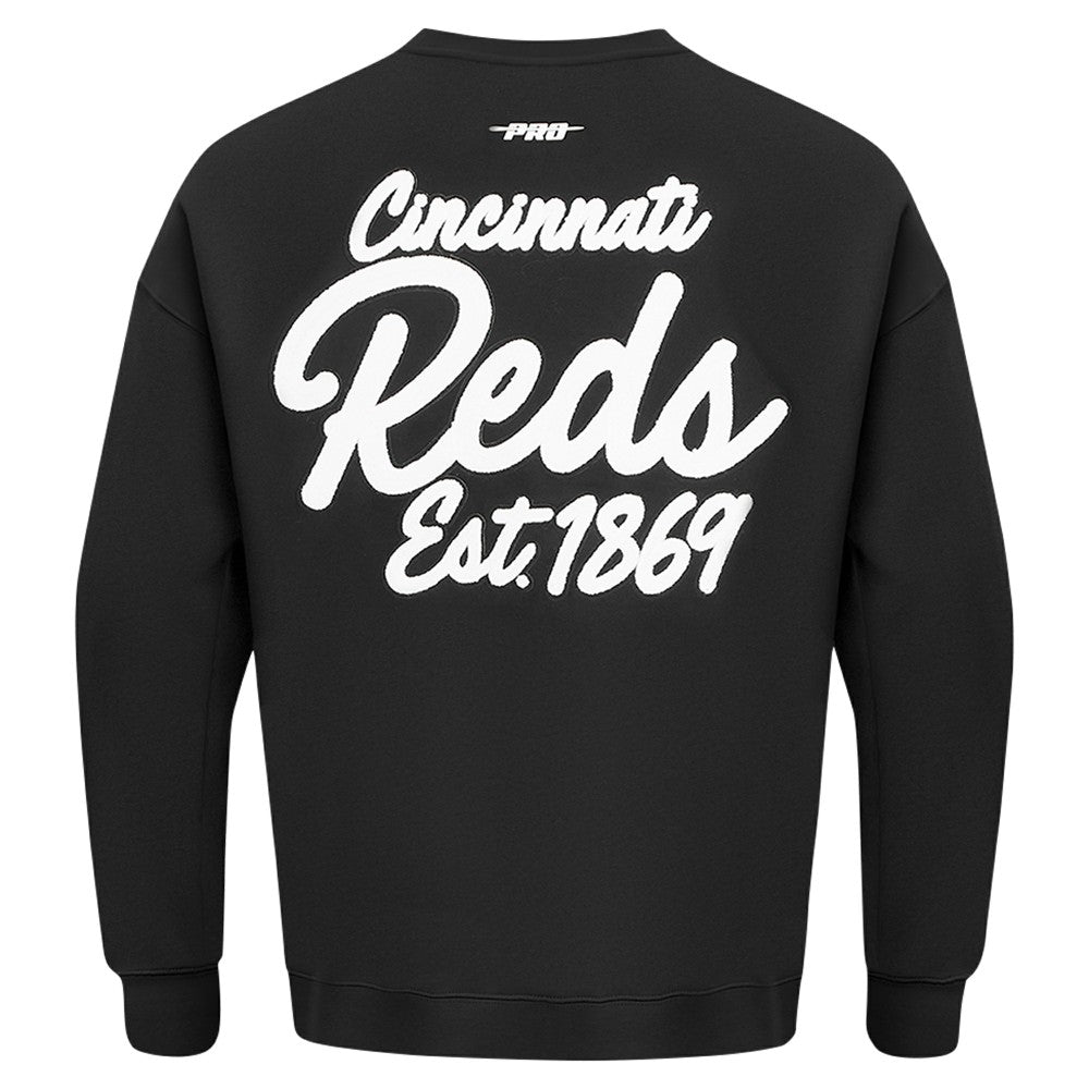 Cincinnati Reds Pro Standard Paint The City Dropped Shoulder Pullover Sweatshirt - MLB Pullover